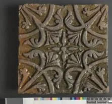 Medieval high-relief tile