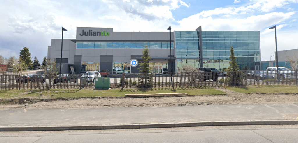 Julian Tile in Calgary, the storefront